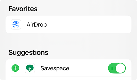 Enable Savespace